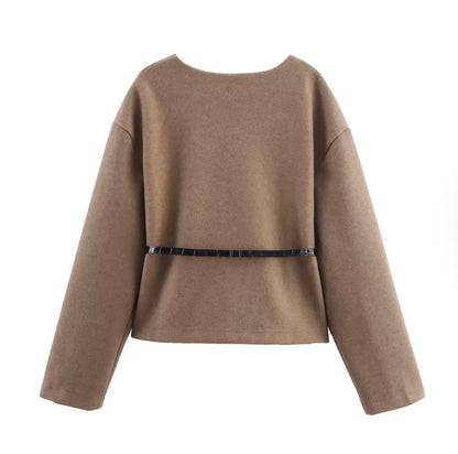 Leichte Jacke mit Gürtel